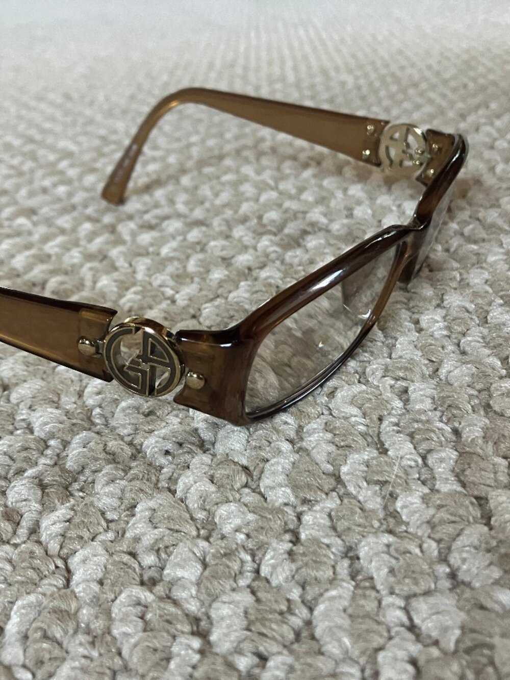 Vintage GIORGIO ARMANI 135 GA 471 GUD Eyeglasses Optyl Frame plus Case